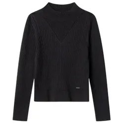 Pepe Jeans für Mädchen. PG7000042 Pullover Marla schwarz (12Años= 152cm), Lässig, Baumwolle, Langarm, Kinderbekleidung