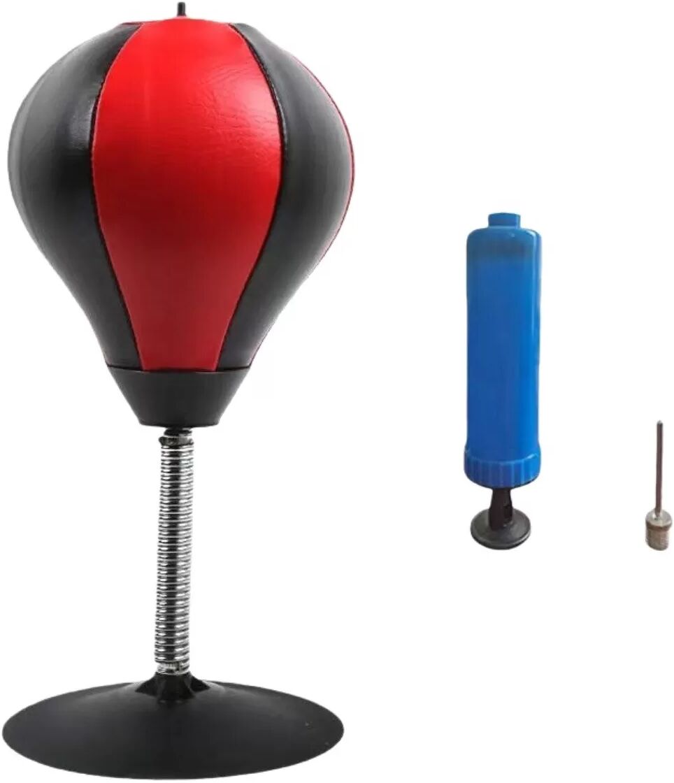 INF Poire de Vitesse de Bureau Noire et Rouge - Anti-Stress et Entraînement de Boxe