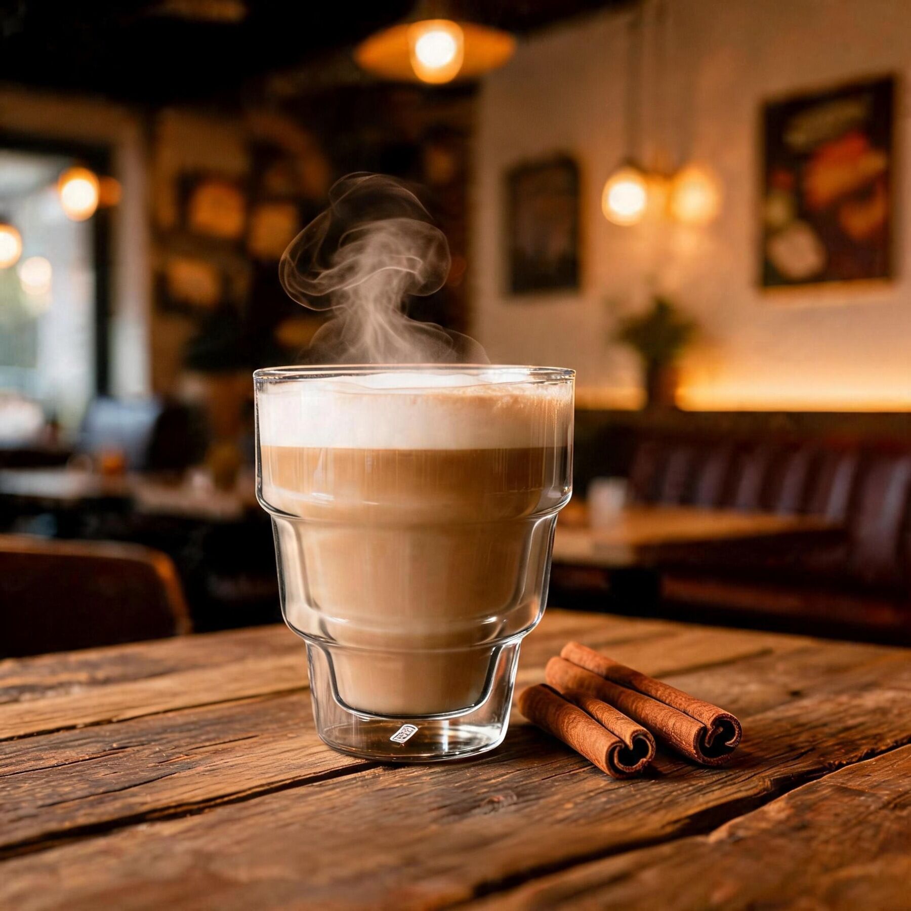 Latte-Macchiato-Glas MULEX "Mulex Gläser Set Phoenix", transparent, H:10cm Ø:7cm, Borosilikatglas, Trinkgefäße, Latte-Macchiato-Glas, doppelwandiges Trinkglas f. Kaffee, Cappuccino, Latte Macchiatto, 2tlg