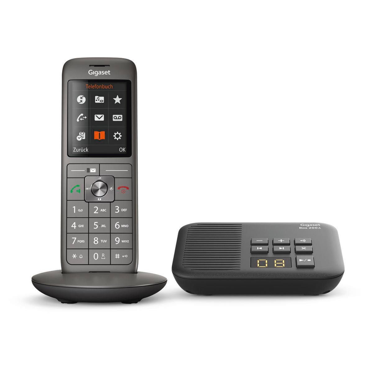 Gigaset CL660A Box 200 Schnurlostelefon Anthrazit