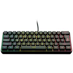 Surefire Gaming KingPin X1 Kabelgebunden, USB Gaming-Tastatur US-Englisch, QWERTY Schwarz Beleuchtet, Multimediatasten 48701