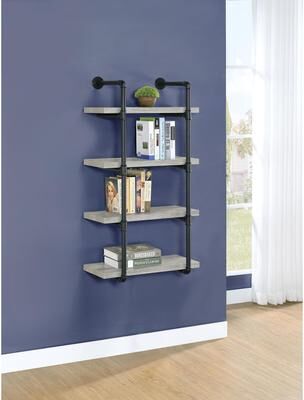 Coaster Elmcrest 24-inch 4-shelf Wall Bookshelf