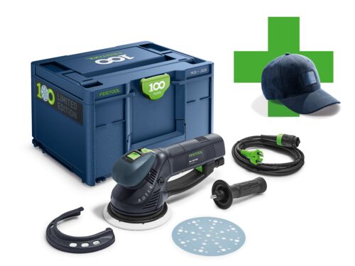 Festool 100 Jahre Getriebe-Exzenterschleifer ROTEX RO 150 FEQ-Plus 100Y 578233