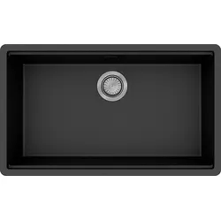 hansgrohe S53 Einbauspüle SilicaTec, 700x400mm, 43363170, Farbe: Graphitschwarz