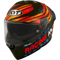 KYT R2R MAX Fernandez 2022 Replica, Integralhelm - Matt Schwarz/Orange/Blau/Rot - XS