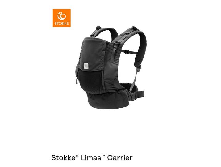Stokke Babytrage Limas Mesh, Anthrazit, Rückentragefunktion, Hüfttragefunktion, Bauchtragefunktion, gepolsterter Schultergurt, Baby on Tour, Babytragen & Tragetücher