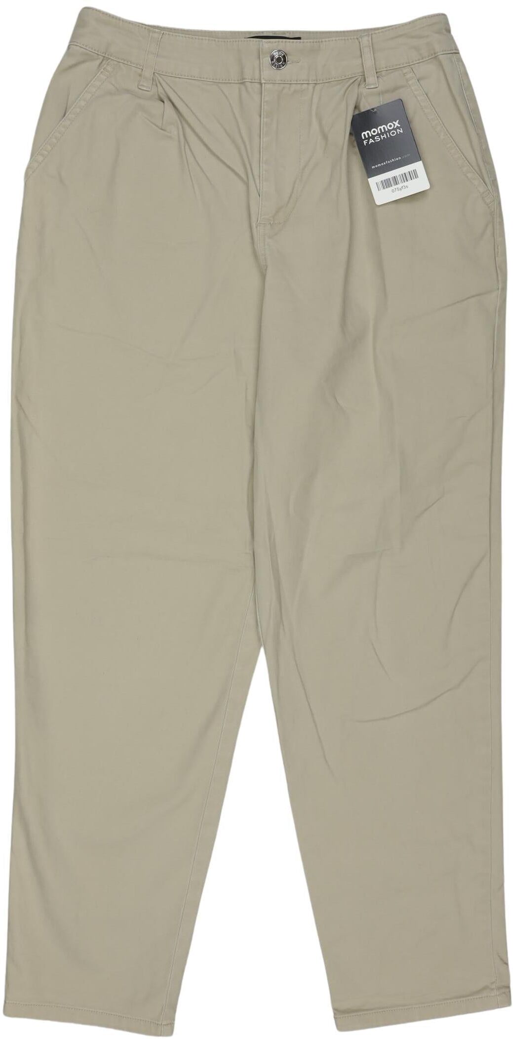 asos Damen Stoffhose, Beige, Gr. EU 36, Baumwolle / Elasthan - Second Hand