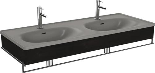 VitrA Doppelwaschbecken mit Blende Equal BxHxT 132.5x20x52 cm Frontfarbe ulme 66065