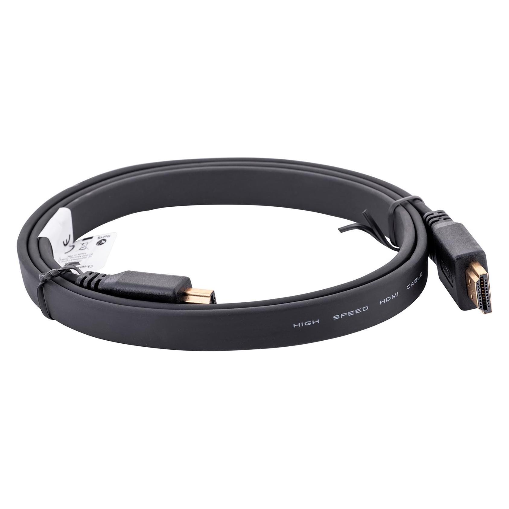 Lanberg Kabel CA-HDMI-21CU-0010-BK (HDMI M (1 m) (CA-HDMI-21CU-0010-BK)