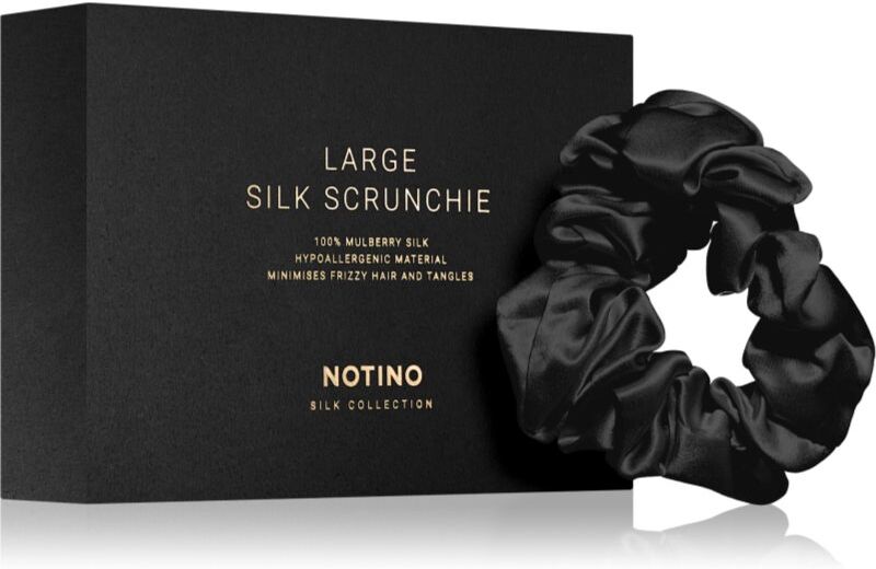 Notino Silk Collection Large scrunchie silk scrunchie Black 1 pc