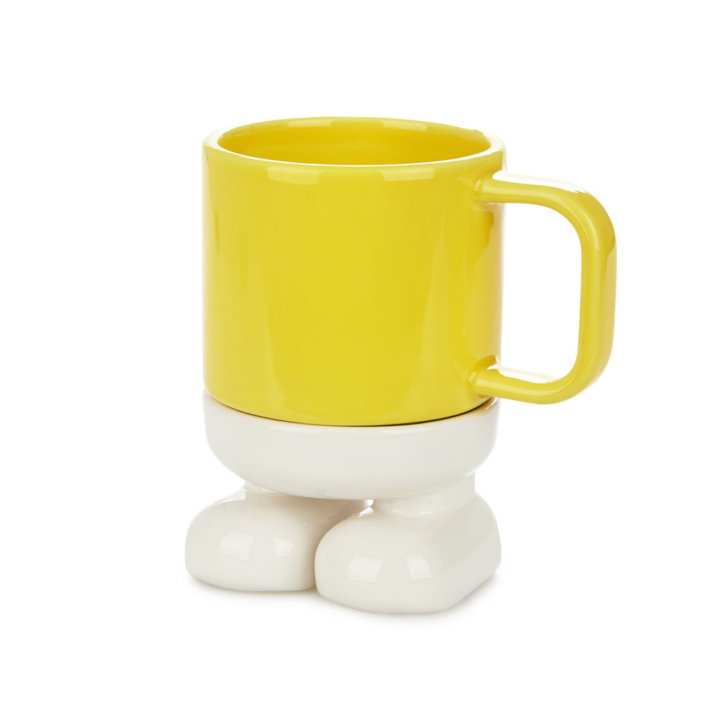 Balvi Pan Standy Keramische beker - Blauw/Geel