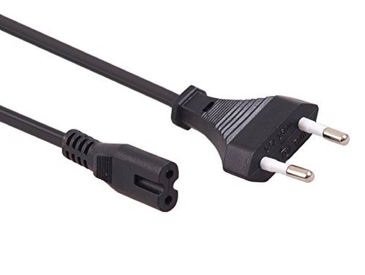 Maclean MCTV-809 Euro-netsnoer naar kleine apparaten - bus C7 stroomkabel zwart (1,5 m)