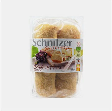 SCHNITZER BAGUETE BRANCA S/GLUTEN BIO 200g