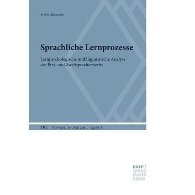 Sprachliche Lernprozesse, Taschenbuch von Bruno Schneider, BoD - Books on Demand, 978-3-87808-099-2