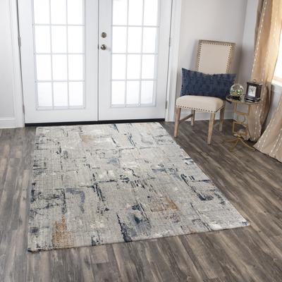 Alora Decor Cara Transitional Gray/Multi Recycled Polyester Area Rug