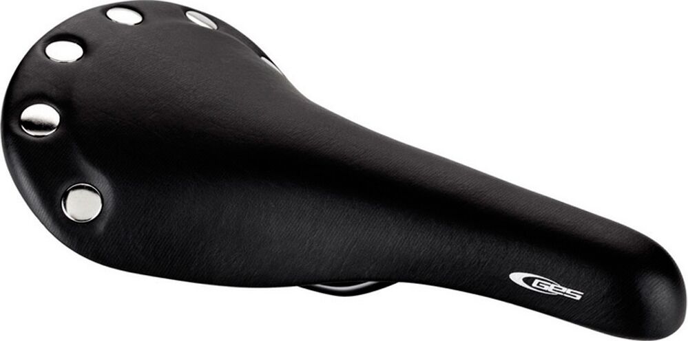 Ges ges retro hombre sillín bicicleta Negro (UNICA)