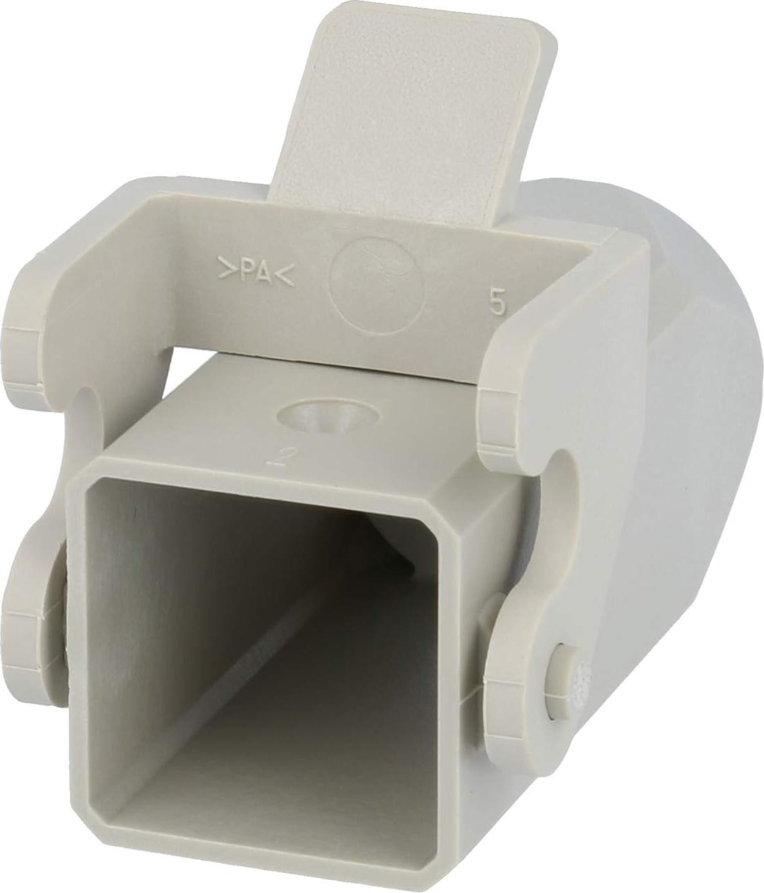 Harting Han 3A koppelingsbehuizing met 1x M20 rechte kabeluitgang en klemstuk voor 7,0 mm - 13,0 mm