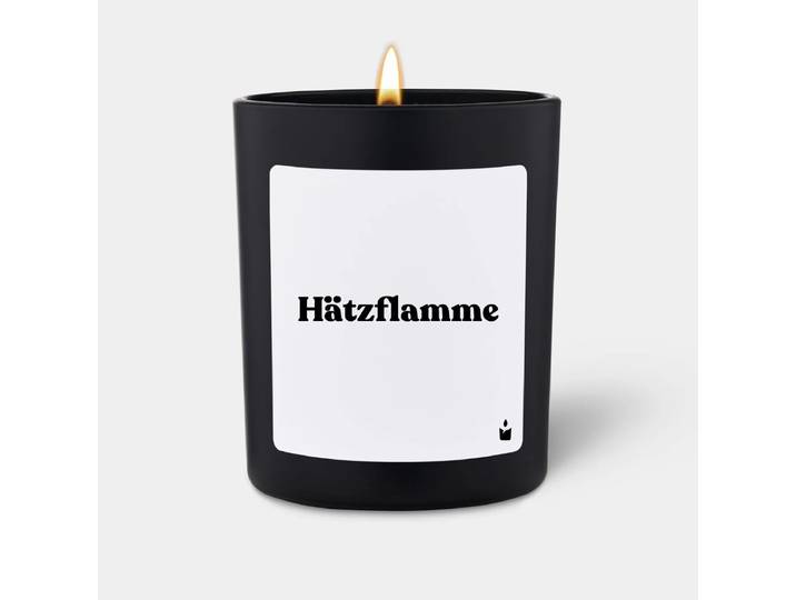 Duftkerze Schwarz Woody Hätzflamme
