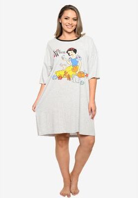 Plus Size Women's Disney Snow White Sleep Shirt Nightgown by Disney in Gray