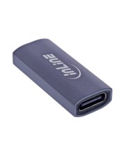 InLine USB4 Adapter USB-C Buchse/Buchse Aluminium grau Grau (35900E)