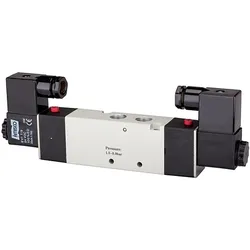 Riegler, Zubehör Druckluftwerkzeug, 5/3-Wegeven elektrpn. »4V« Mitte geschl. G 1/8, 24VDC, 550l/min