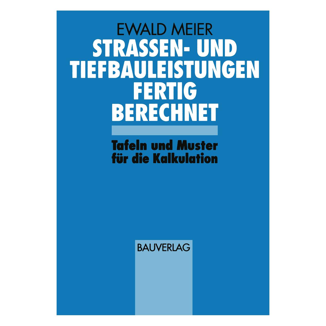 Springer Strassen- und Tiefbauleistungen Fertig Berechnet (Deutsch, Softcover, Ewald Meier) (38991886)