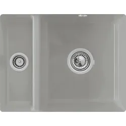 Villeroy und Boch Unterbauspüle 675802KD mit Ablaufgarnitur und Excenterbetätigung, Fossil