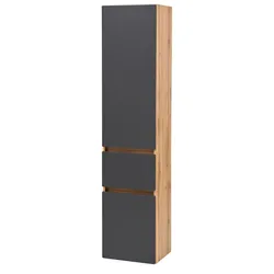 Held-Möbel Hochschrank Malmö Dekor Eiche / Graphit