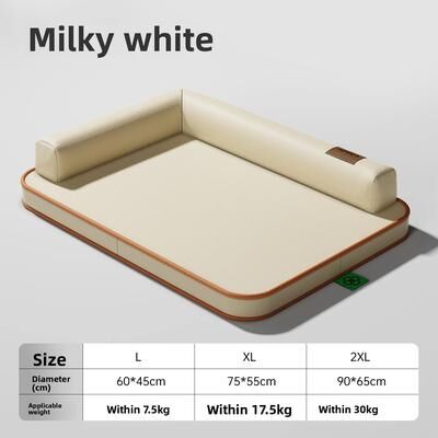 Uplift Treasures Waterproof All Season Dog Bed Mat For Medium And Large Dogs milky White l