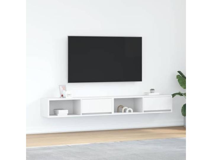 HEFZGDB TV-Schränke 2 STK. Weiß 100x31x25,5 cm Holzwerkstoff Wandschrank Sideboard mit Stabiler Oberplatte und reichlich Stauraum für Medien und Elektronik