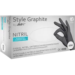 Style Graphit Nitril Untersuchungshandschuh - S 100 ST