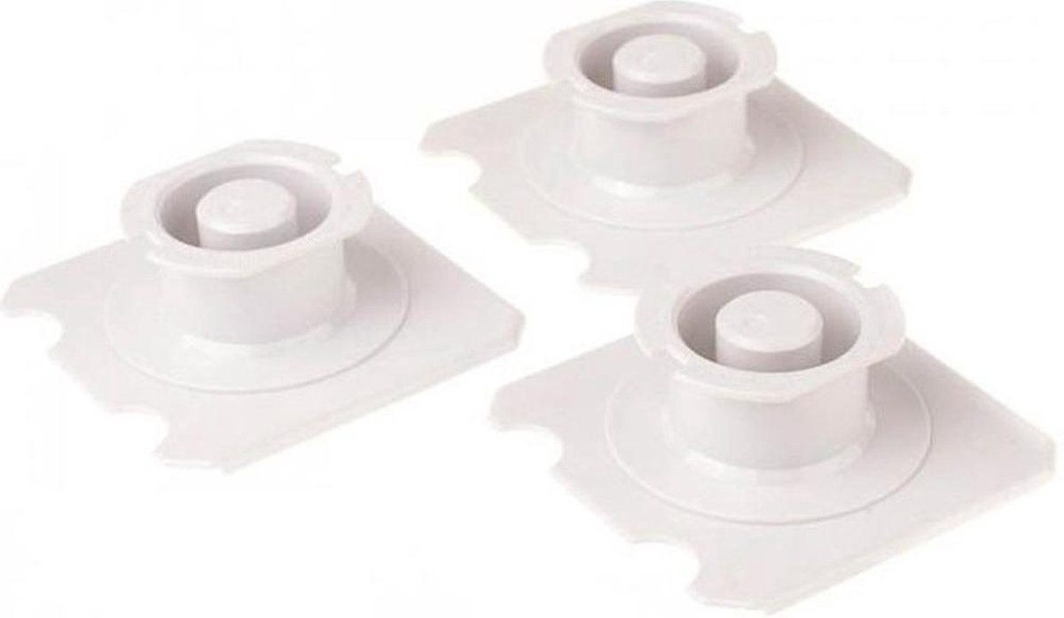 Allocacoc DesignNest PowerCube Extended - Set van 3 met dubbelzijdige tape - Wit