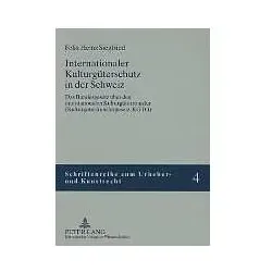 Internationaler Kulturgüterschutz in der Schweiz, Fachbücher