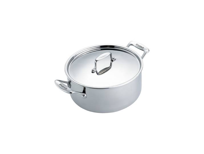 Premium Kochtopf „Fusion 5“ inkl. Deckel Silber Ø 20 cm, 3.7 Liter SCANPAN