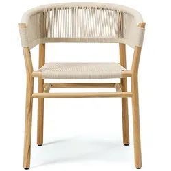 Armlehnstuhl Kilt Ethimo Gestell Teak braun, Designer Marcello Ziliani, 60x74x58 cm
