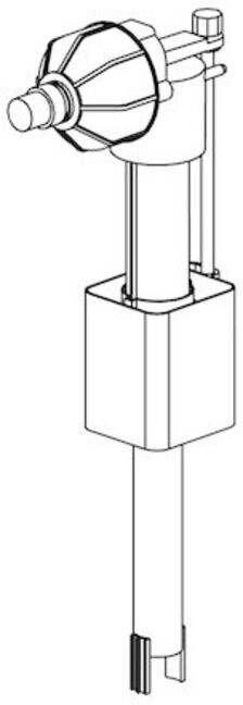 Soupape de remplissage pour réservoir de chasse d'eau encastré ; Schell (032760099)