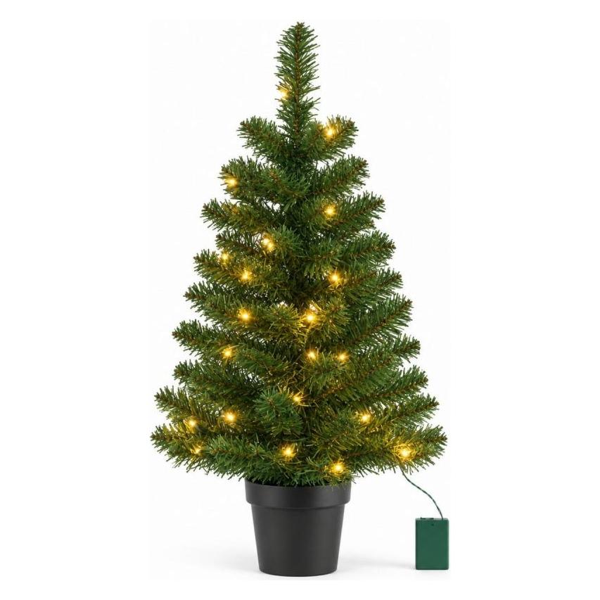 edelman CHOINKA DEKORACYJNA NORTON W DONICY 30LED wys: 90CM (90 cm) (75152160)