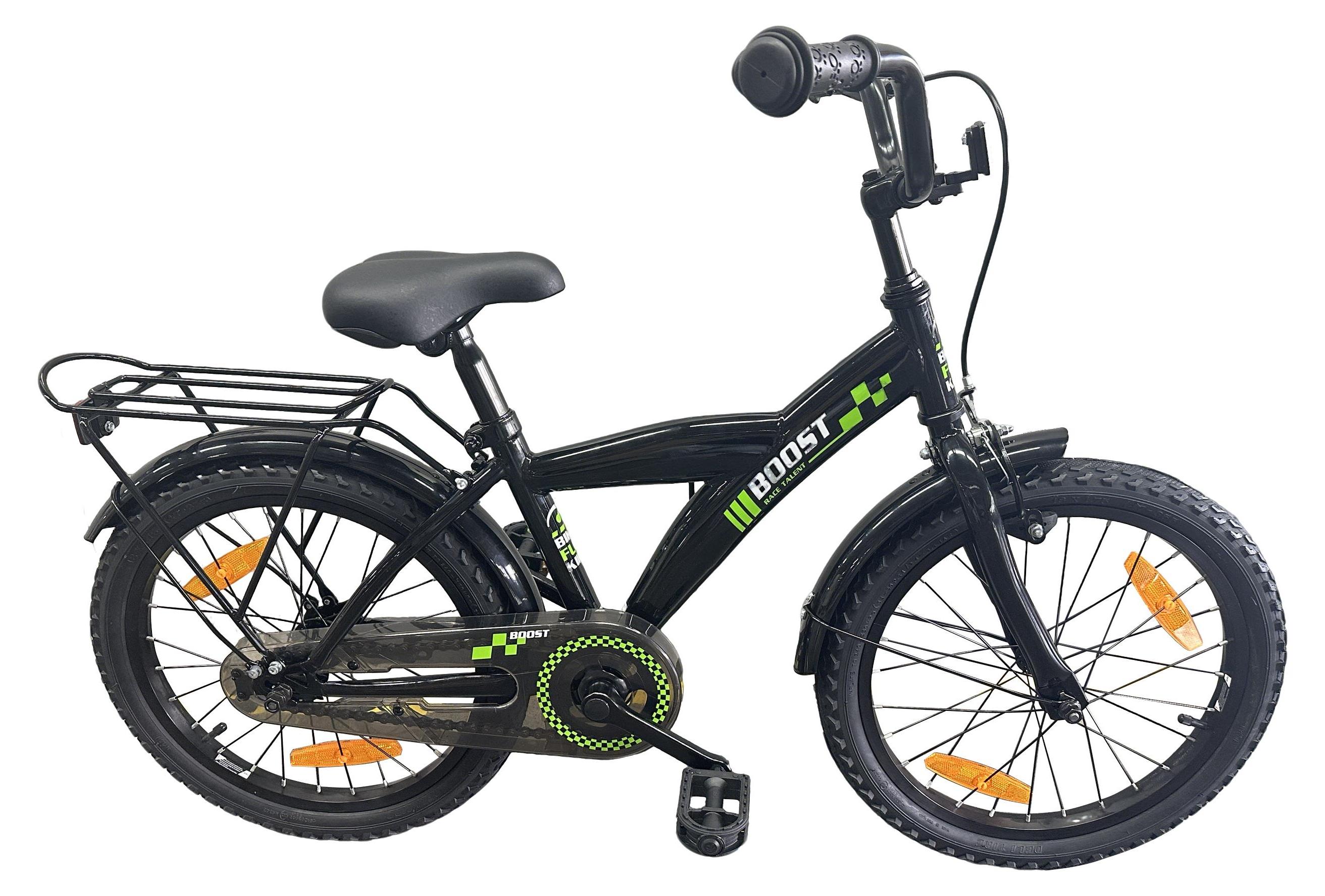 Bikefun Kinderfahrrad Boost 18 Zoll mit Bremsnabe - Schwarz