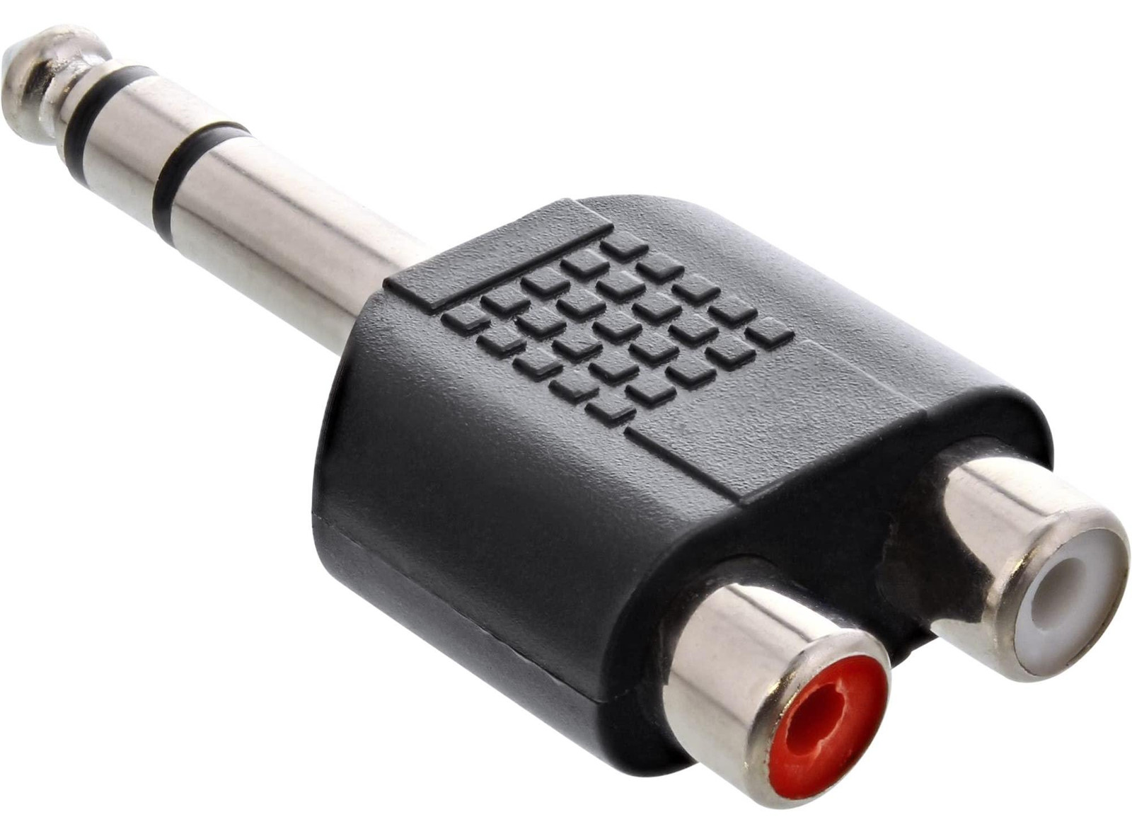 InLine 99323 Audio-adapter 6,3 mm jack naar 2x tulpstekker Cinch stereo