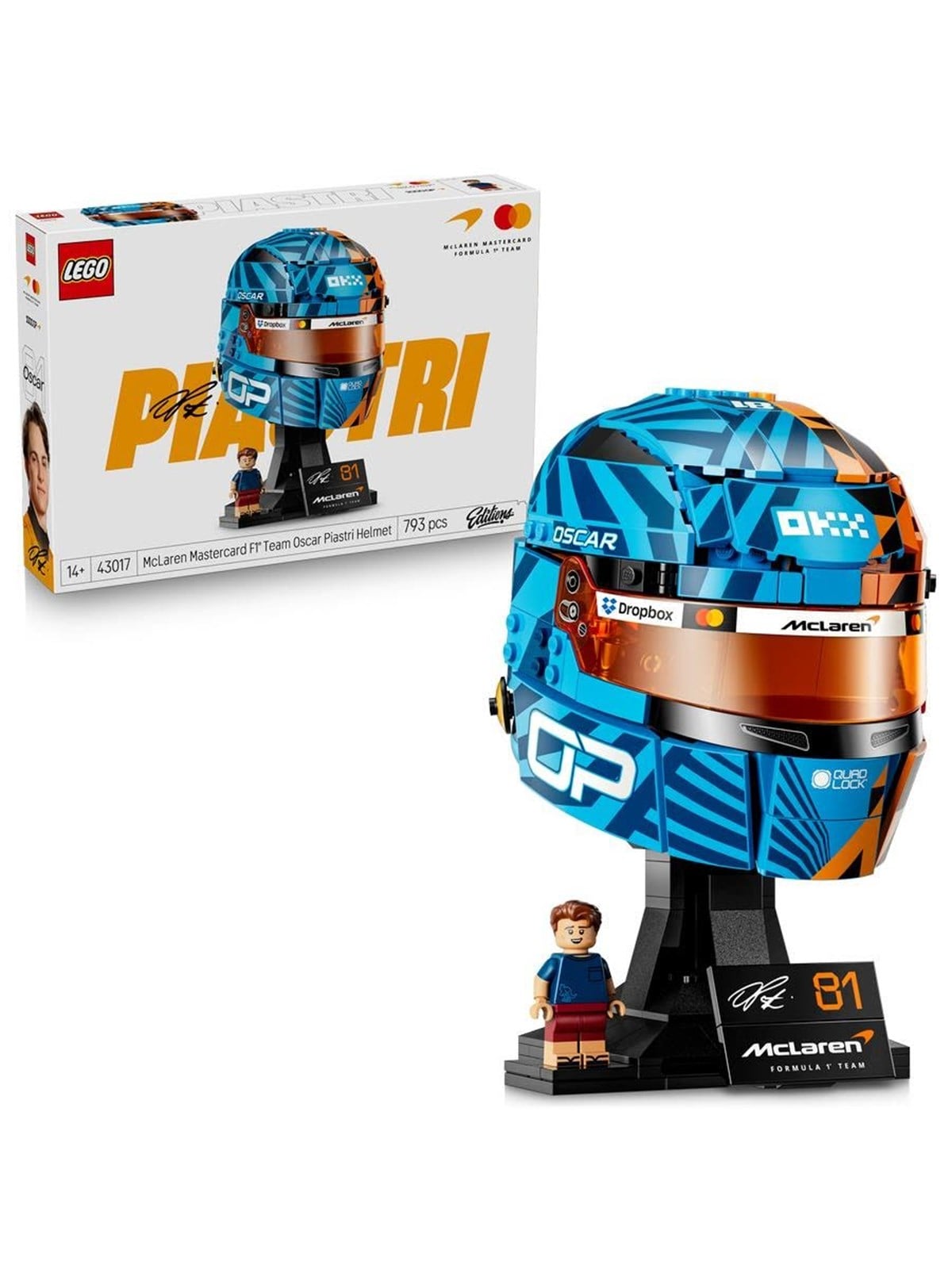 LEGO Editions 43017 McLaren Mastercard F1 Team Oscar Piastri Helm
