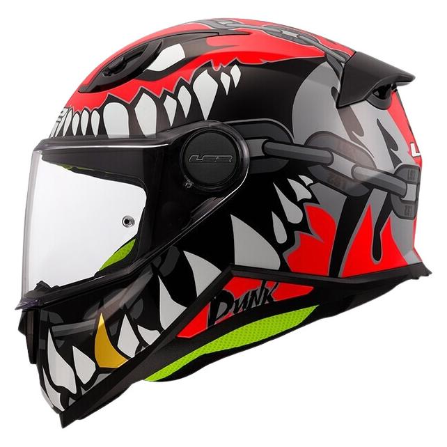 LS2 FF812 KID PUNK Integralhelm grau-rot S (S, 47 - 48 cm) (168122132)