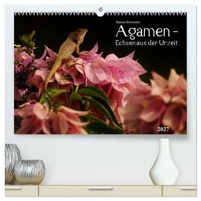 Agamen - Echsen aus der Urzeit (hochwertiger Premium Wandkalender 2027 DIN A2 quer), Kunstdruck in Hochglanz