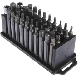 RS PRO, Steckschlüssel + Stecknuss, Bit Satz Torx/Hex 45-teilig