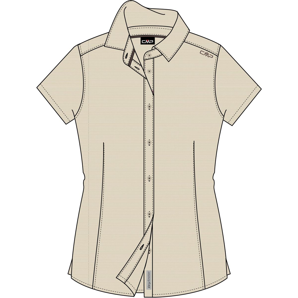 CMP Woman Shirt cream mel. (P341) 36 36S5906-P341-36