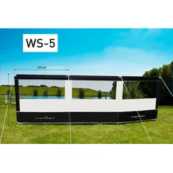 Walker Dreiteiliger Windschutz mit Alu Stangen WS-5