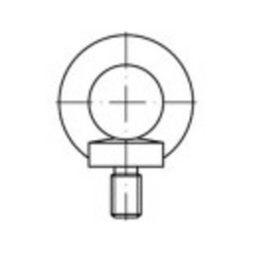 TOOLCRAFT 109332 Ringschrauben M10 DIN 580 Stahl 25St.