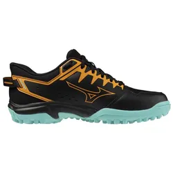 Mizuno, Unisex, Hallenschuhe, Wave Lynx (37), Orange, Grün, Schwarz