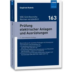 Prüfung elektrischer Anlagen und Ausrüstungen, Fachbücher von Siegfried Rudnik