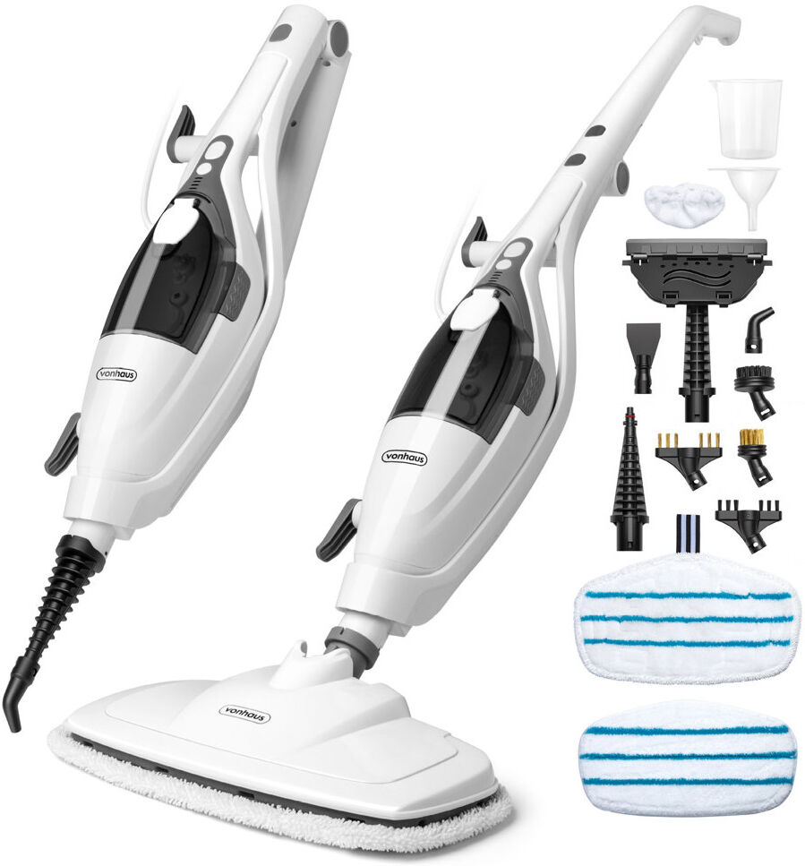 VonHaus Steam Cleaner & Steam Mop White 3.2kg
