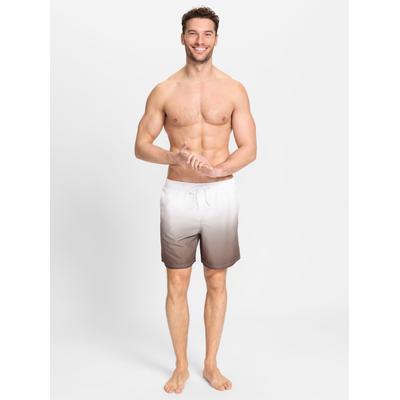 Badeshorts FEEL GOOD, Herren, Gr. 9, Normalgrößen, grau (taupe), Polyester, Badehosen Badeshorts